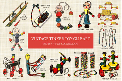 Vintage Christmas Presents Tinker Toys