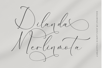 Dilanda Merlinmota - Beautiful Script Font