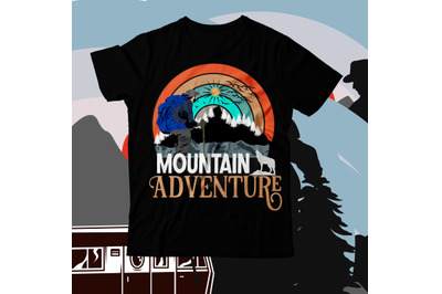 Mountain Adventure  T-Shirt Design , Mountain Adventure SVG Design