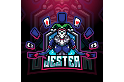 Jester esport mascot logo design