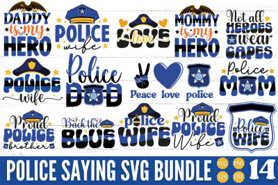 Police Thin Blue Line SVG Bundle