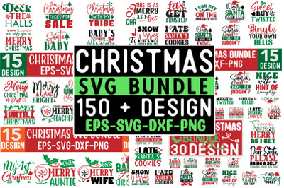 Christmas Mega Bundle 150 Design