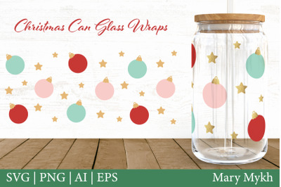 Christmas Beer Can Glass Svg | CHRISTMAS SVG For Cup Libbey Glass