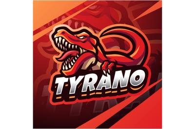 Tyrano esport mascot logo design