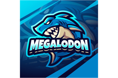 Megalodon esport mascot logo design