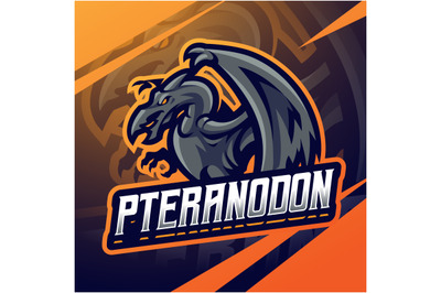 Pteranodon esport mascot logo design