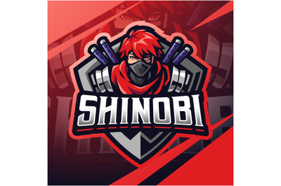 Shinobi esport mascot logo design