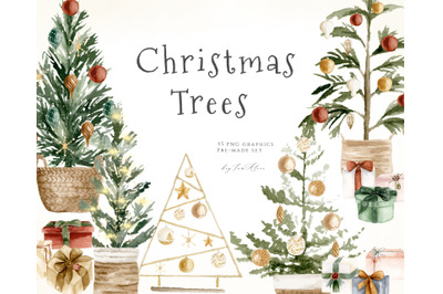 Christmas trees - Composition set