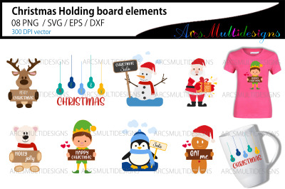 Christmas Holding board template