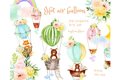 Hot Air Balloon - ELEMENT set