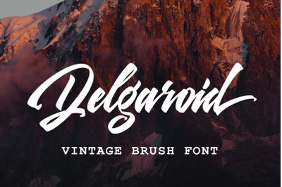 Delgoraid Brush Font
