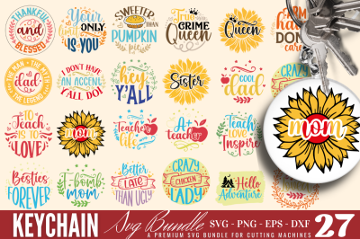 Keychain Pattern SVG Bundle