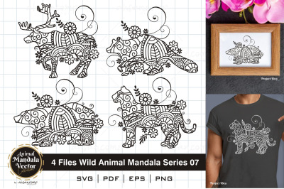 Wild Animal Mandala Series 07