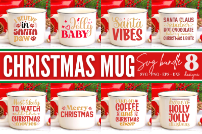 Christmas Mug SVG Bundle