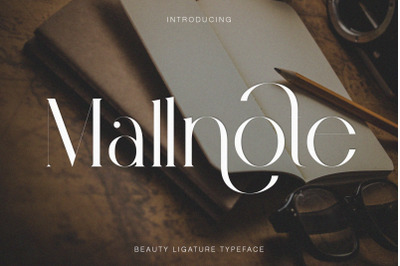 Mallnote Beauty Ligature Typeface