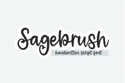 Sagebrush - Handwritten Script Font