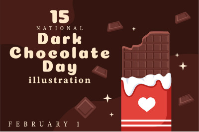 15 World Dark Chocolate Day Illustration