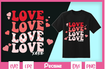 LOVE XOXO Retro Valentine