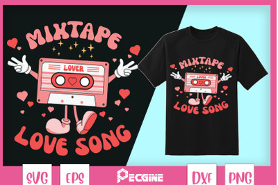 Mixtape Love Song Retro Valentines