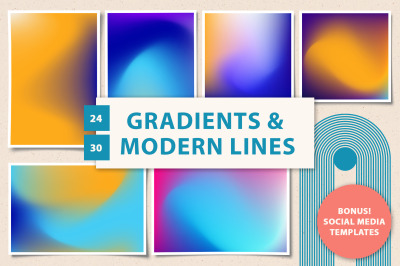 Vibrant Gradients and Modern Lines