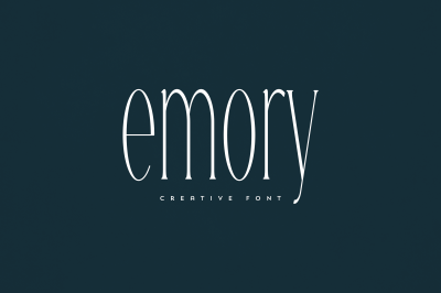 Emory creative font