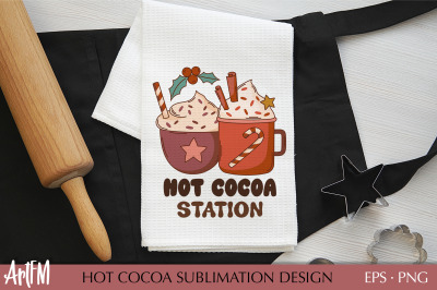 Hot Chocolate Sublimation Print | Hot Cocoa Station PNG