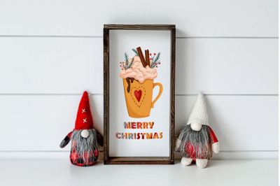 christmas cocoa sublimation png