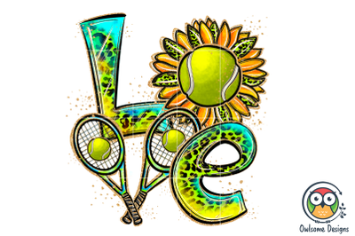 Tennis Love Sublimation PNG Design