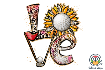 Golf Love Sublimation PNG Designs