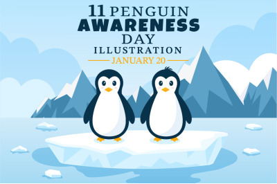 11 Happy Penguin Awareness Day Illustration