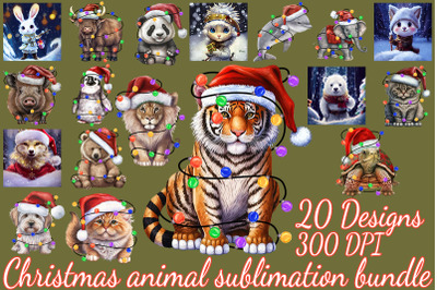 Xmas Animal Bundle-20 Designs-221120