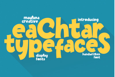 Eachtar Typefaces Display Handwritten Font