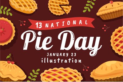 13 National Pie Day Illustration