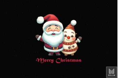 Merry Christmas Cute Santa Claus