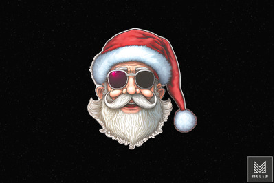 Cool Santa Claus with Glasses Xmas