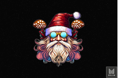 Hippie Santa Claus Happy Christmas