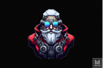 Cyberpunk Style Santa Claus Christmas 2