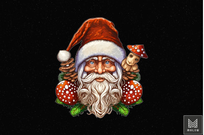 Hippie Santa Claus &amp; Mushroom Christmas