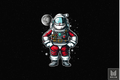 Astronaut Santa Claus Christmas