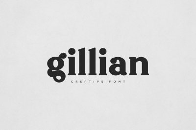 Gillian creative font