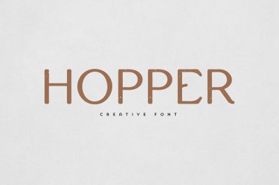 Hopper creative font