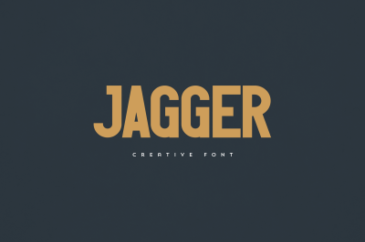 Jagger creative font