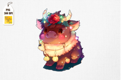 Super Cute Baby Ox Christmas Lights