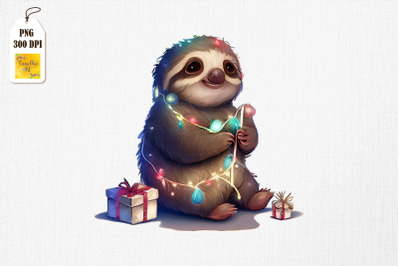 Super Cute Baby Sloth Christmas Lights