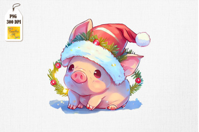 Super Cute Baby Pig Christmas Lights