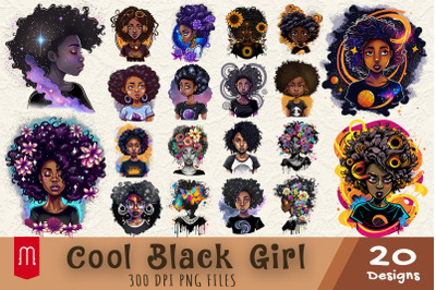 Super Cool Black Girl Design Bundle