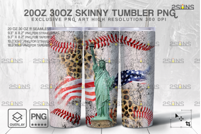 20oz Dirty Baseball MOM Skinny Tumbler Seamless Design