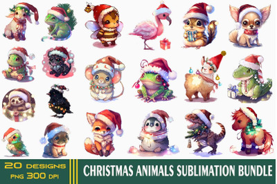 Xmas Animal Bundle-20 Designs-221123