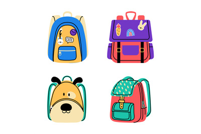 Cartoon school bag for kids of collection