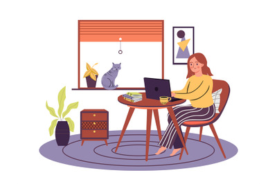 Work at home, remotely and distance type of work